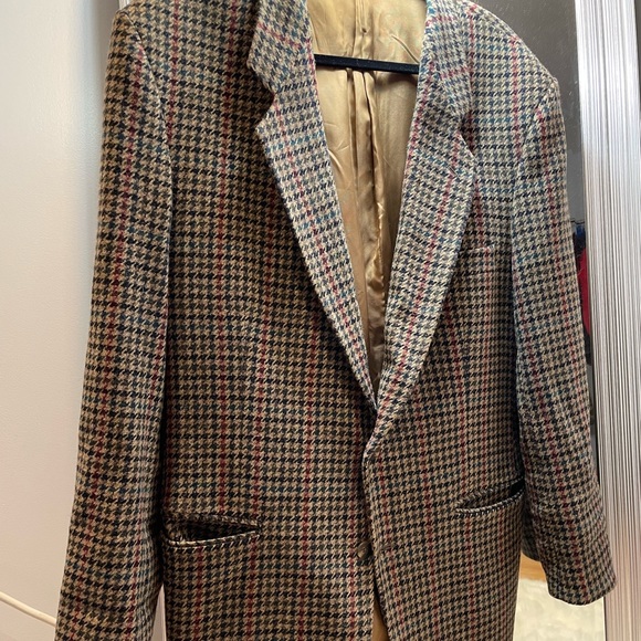Houndstooth wool blazer by Italian designer Angelo Litrico - Picture 1 of 6
